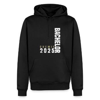 Bachelor Chemie 2025 - Männer Premium Bio Hoodie - Schwarz - Vorne - Nico (187cm)