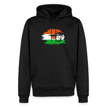 Niger Africa Africa flag flag - Men’s Premium Organic Hoodie - black - Front - Nico (187cm)