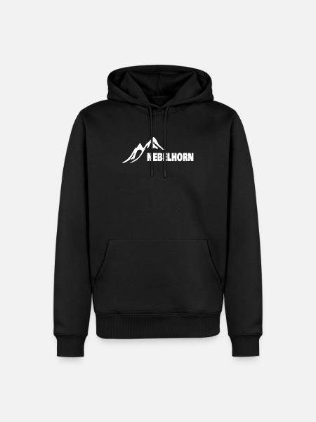 Nebelhorn - Männer Premium Bio Hoodie - Schwarz