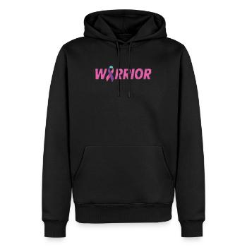 Thyroid cancer ribbon warrior thyroid cancer - Men’s Premium Organic Hoodie - black - Front - Nico (187cm)