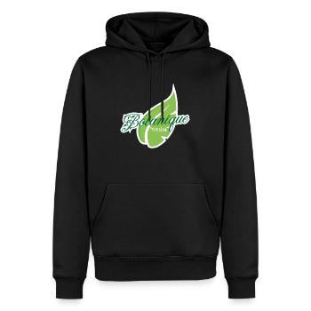 Botanik - Männer Premium Bio Hoodie - Schwarz - Vorne - Nico (187cm)