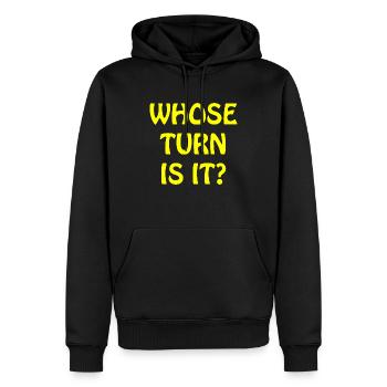 boardgame chess backgammon game night - Männer Premium Bio Hoodie - Schwarz - Vorne - Nico (187cm)