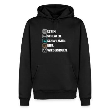 Schullehrerin Lehrerin - Männer Premium Bio Hoodie - Schwarz - Vorne - Nico (187cm)