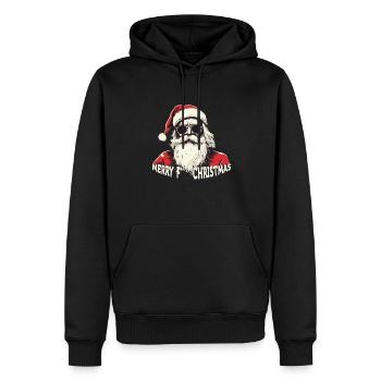 Weihnachtsmann - Männer Premium Bio Hoodie - Schwarz - Vorne - Nico (187cm)
