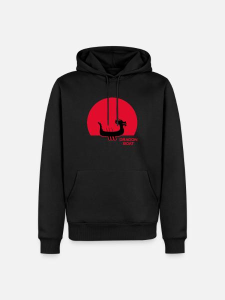 drachenboot chinesisches drachenbootfahrer - Männer Premium Bio Hoodie - Schwarz