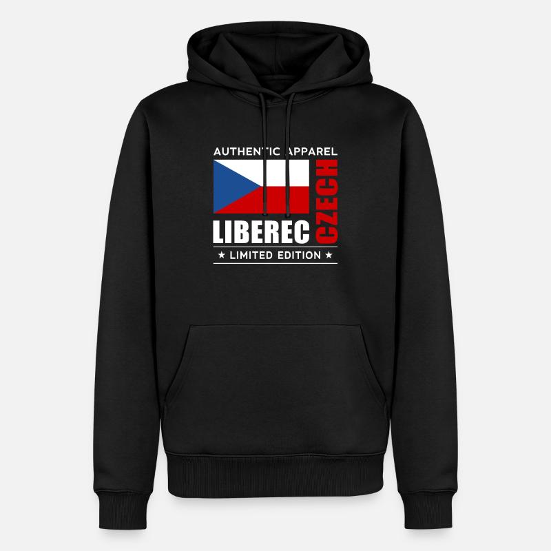 Liberec - Sweat à capuche Premium bio Homme - noir