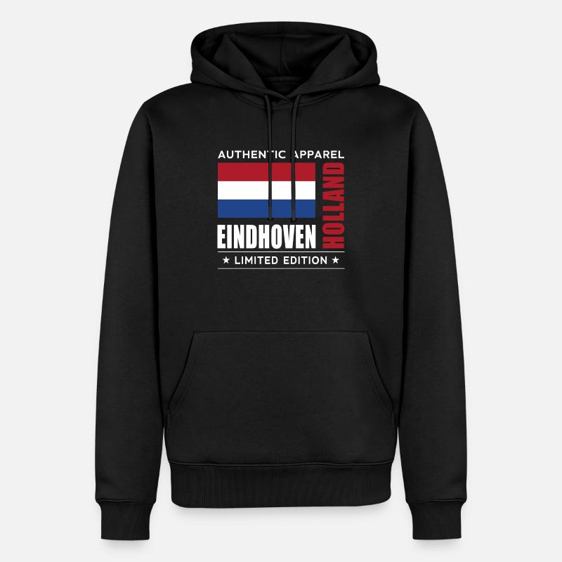 Eindhoven - Männer Premium Bio Hoodie - Schwarz