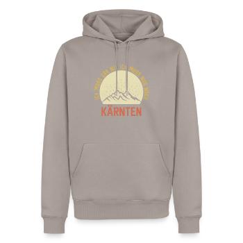 I just have to go to Carinthia, Mountains, Austria - Men’s Premium Organic Hoodie - taupe - Front - Nico (187cm)