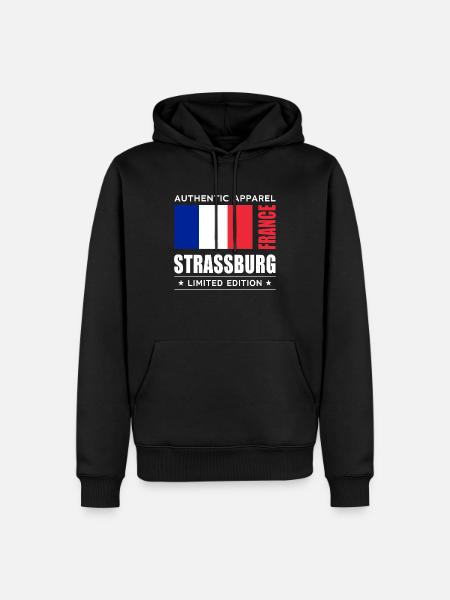 Strasbourg - Men’s Premium Organic Hoodie - black