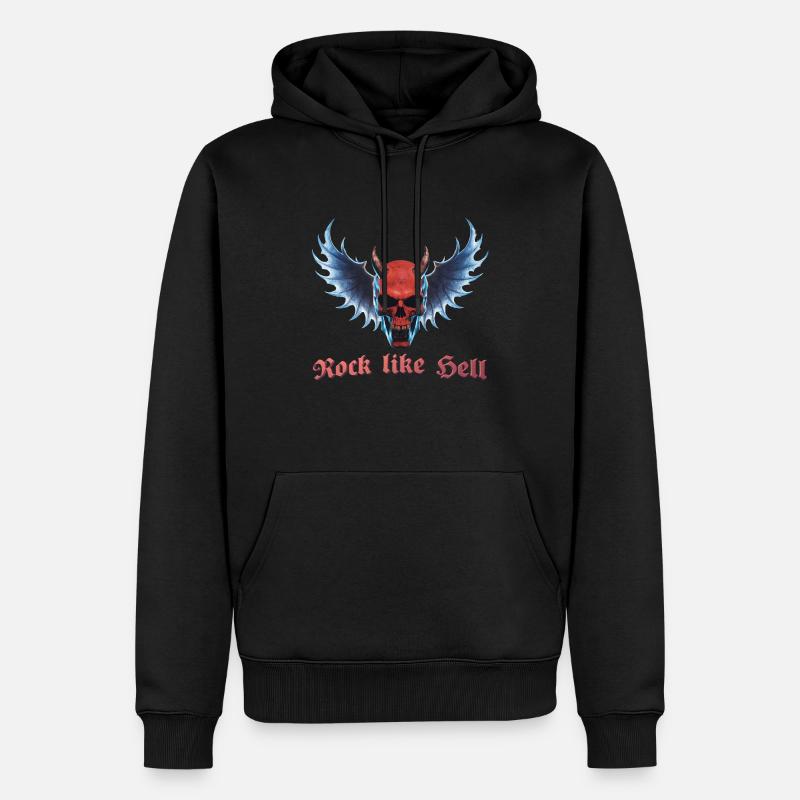Wing Devil 2024 03 - Männer Premium Bio Hoodie - Schwarz