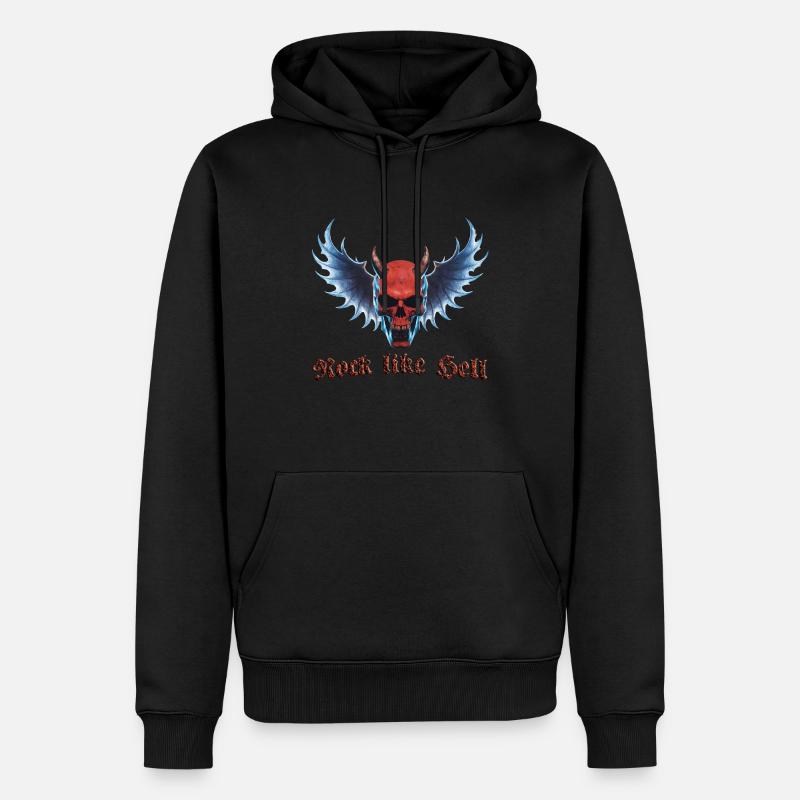 Wing Devil 2024 01 - Männer Premium Bio Hoodie - Schwarz