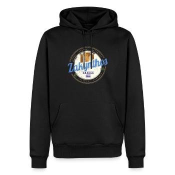 Zakynthos Insel in Griechenland Vintage Souvenir - Männer Premium Bio Hoodie - Schwarz - Vorne - Nico (187cm)