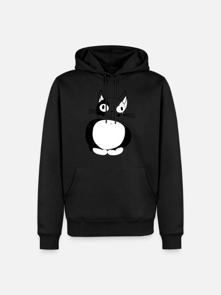 Cat - cat - Men’s Premium Organic Hoodie - black