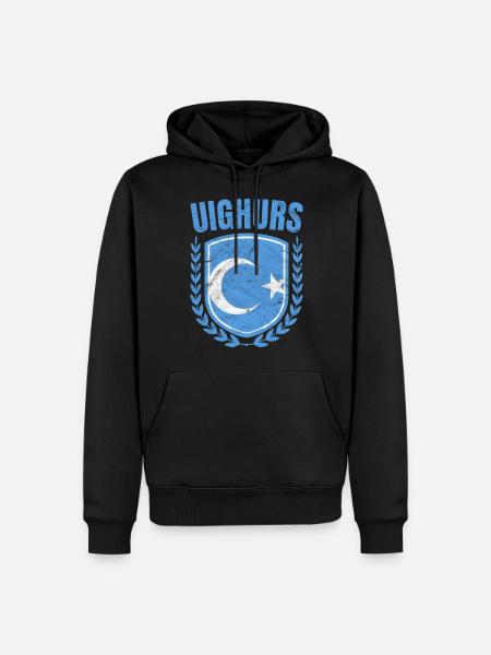 Uighurs - Men’s Premium Organic Hoodie - black