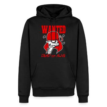 WANTED DEAD OR ALIVE - Sweat à capuche Premium bio Homme - noir - Devant - Nico (187cm)