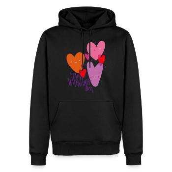 Love black - Men’s Premium Organic Hoodie - black - Front - Nico (187cm)