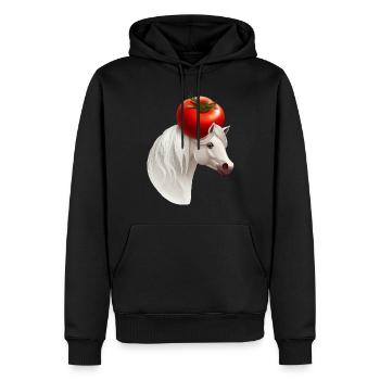Cheval Tomato Head - Sweat à capuche Premium bio Homme - noir - Devant - Nico (187cm)