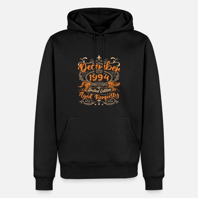 December 1994 | Limited Edition - Sweat à capuche Premium bio Homme - noir