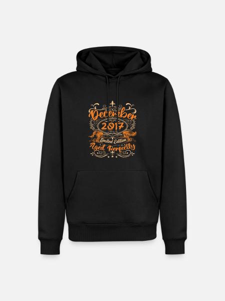 December 2017 | Limited Edition - Men’s Premium Organic Hoodie - black