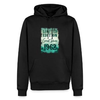 Einzigartig seit 1962 - Männer Premium Bio Hoodie - Schwarz - Vorne - Nico (187cm)