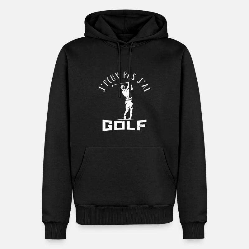 J'PEUX PAS J AI GOLF - Sweat à capuche Premium bio Homme - noir