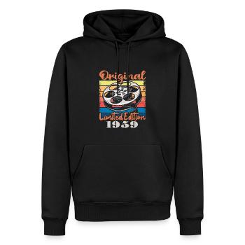 Original limitierte Auflage von 1959 - Männer Premium Bio Hoodie - Schwarz - Vorne - Nico (187cm)