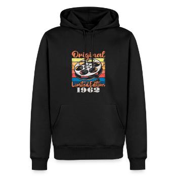 Original limited edition of 1962 - Men’s Premium Organic Hoodie - black - Front - Nico (187cm)