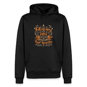 February 2012 | Aged Perfectly - Men’s Premium Organic Hoodie - black - Front - Nico (187cm)