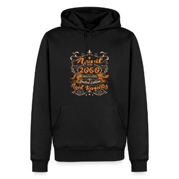 Vintage Geburtstag Geschenkidee April 2000 - Männer Premium Bio Hoodie - Schwarz - Vorne - Nico (187cm)