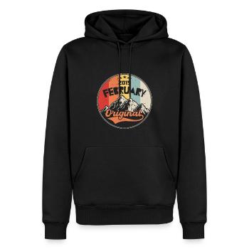 2015 - Geschenk geboren 2015 - Männer Premium Bio Hoodie - Schwarz - Vorne - Nico (187cm)