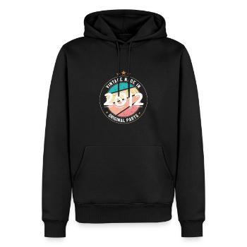 Geburtstagsgeschenk 2012 Frauen | Jahrgang 2012 - Männer Premium Bio Hoodie - Schwarz - Vorne - Nico (187cm)