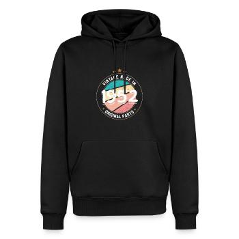 Geburtstagsgeschenk 1952 Frauen | Jahrgang 1952 - Männer Premium Bio Hoodie - Schwarz - Vorne - Nico (187cm)