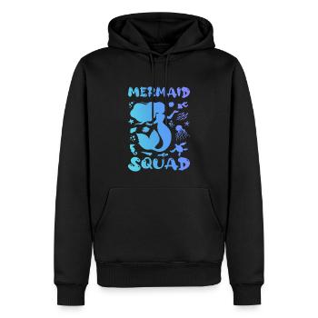 Meerjungfrauen-Trupp - Männer Premium Bio Hoodie - Schwarz - Vorne - Nico (187cm)