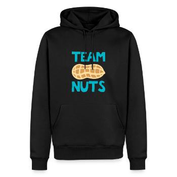 Grossesse Citation Team Nuts Drôle Team Boy Genre - Sweat à capuche Premium bio Homme - noir - Devant - Nico (187cm)