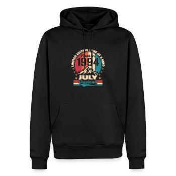 1994 July vintage made July 1994 Gift - Men’s Premium Organic Hoodie - black - Front - Nico (187cm)