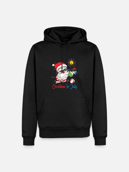 Xmas Christmas In July - Men’s Premium Organic Hoodie - black