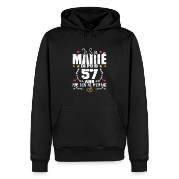 Original Vintage 1999 édition limitée 1999 - Sweat à capuche Premium bio Homme - noir - Devant - Nico (187cm)