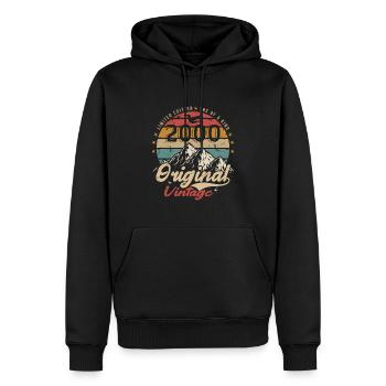 Original Vintage 2000 Limitierte Auflage 2000 - Männer Premium Bio Hoodie - Schwarz - Vorne - Nico (187cm)