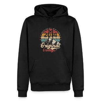 Original Vintage 2014 limitierte Auflage 2014 - Männer Premium Bio Hoodie - Schwarz - Vorne - Nico (187cm)