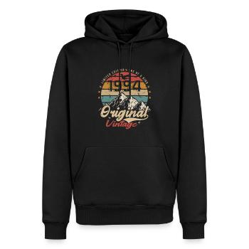 Original Vintage 1994 édition limitée 1994 - Sweat à capuche Premium bio Homme - noir - Devant - Nico (187cm)