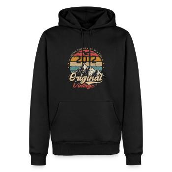 Original Vintage 2012 Limitierte Auflage 2012 - Männer Premium Bio Hoodie - Schwarz - Vorne - Nico (187cm)