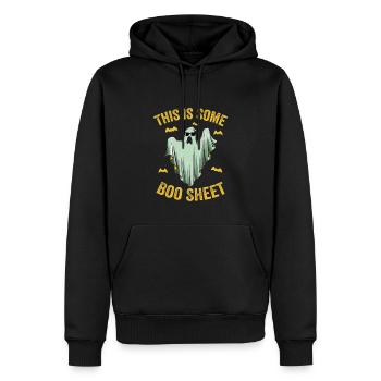 This Is Some Boo Sheet Funny Halloween Tees - Sweat à capuche Premium bio Homme - noir - Devant - Nico (187cm)
