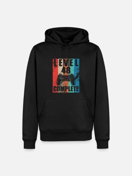 Level 48 complete - Men’s Premium Organic Hoodie - black