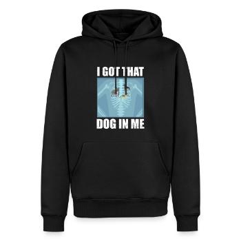 I Got that Dog in Me Xray Meme Funny - Sweat à capuche Premium bio Homme - noir - Devant - Nico (187cm)