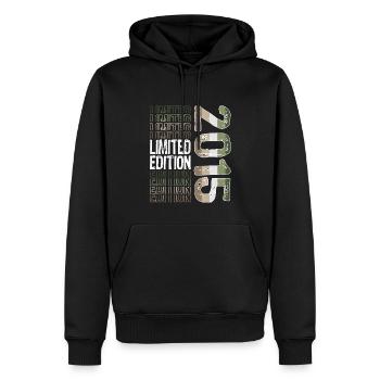 Limited Edition seit 2015 Geburtstag Vintage 2015 - Männer Premium Bio Hoodie - Schwarz - Vorne - Nico (187cm)