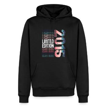 Limited Edition seit 2015 Geburtstag Vintage 2015 - Männer Premium Bio Hoodie - Schwarz - Vorne - Nico (187cm)