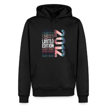 Limited Edition seit 2012 Geburtstag Vintage 2012 - Männer Premium Bio Hoodie - Schwarz - Vorne - Nico (187cm)