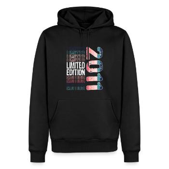 Limited Edition seit 2011 Geburtstag Vintage 2011 - Männer Premium Bio Hoodie - Schwarz - Vorne - Nico (187cm)