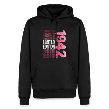Limited Edition seit 1942 Geburtstag Vintage 1942 - Männer Premium Bio Hoodie - Schwarz - Vorne - Nico (187cm)