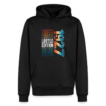 Limited Edition seit 1927 Geburtstag Vintage 1927 - Männer Premium Bio Hoodie - Schwarz - Vorne - Nico (187cm)